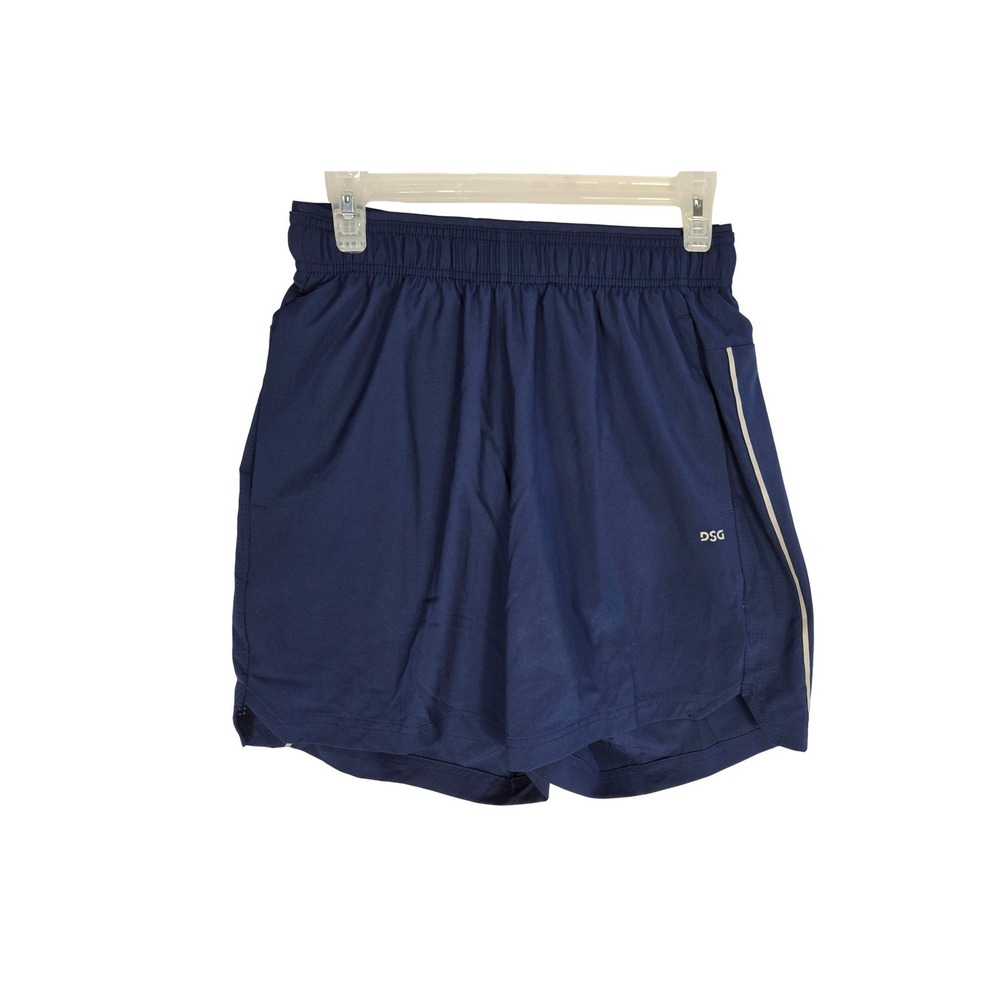 DSG Mens Run Shorts Navy Blue Athletic Fit Elastic Waist 7 Inch Inseam NWT Small